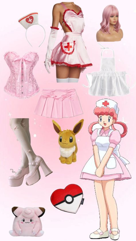 Nurse joy costume Nurse Joy Costume, Pokemon Nurse Joy, Joy Costume, Nurse Joy, Nurse Halloween Costume, Character Halloween Costumes, Halloween Nurse, Pokemon, Halloween