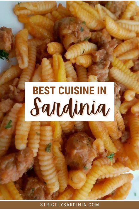 If you are planning a trip to Sardinia, you will literally be in for a treat. Sardinian food is tasty and unique. Read this post to discover all the best Sardinian recipes; the dishes of Sardinian cuisine you shouldn't miss while on the island; and get a few tips to make the most of it | Food in Sardinia | via @c_tavani Recipes From Sardinia Italy, Sardinia Food Recipes, Sardinia Italy Food Recipes, Authentic Sardinian Recipes, Sardinia Recipes, Sardinian Recipes, Sardinia Food, Sardinian Food, Tagliatelle Recipe