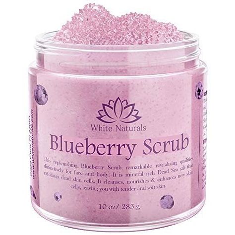 Tre-Sure Beauty on Instagram: "Organic Blueberry Scrub, Natural & Pure Face Exfoliant for Soft and Healthy Skin, Hydrating and Nourishing Salt Body… 🛍️ LINK IN BIO 🛍️ A TREAT FOR THE SKIN: The White Naturals blueberry scrub was designed to help you get rid of dead skin cells so you can enjoy soft and luminous skin! Using a natural formula based on nourishing ingredients, this unique body scrub is a must-have product in your skincare routine. CAREFULLY-SELECTED INGREDIENTS: When it comes to ski Body Exfoliating Scrub, Face Exfoliant, Spa Skincare, Body Exfoliating, Layers Of The Epidermis, Skin Scrub, Soft Smooth Skin, Salt Body Scrub, Organic Blueberries