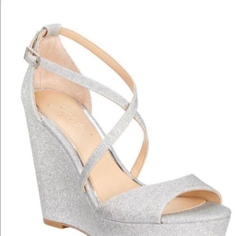 Bagley Mischka, Jewel Badgley Mischka, Badgley Mischka Shoes, Platform Wedge Heels, Platform Wedge, Badgley Mischka, Platform Wedges, Wedge Heels, Wedge Sandals