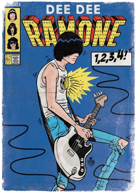 Punk Rock Art, Joey Ramone, Punk Poster, Jamie Hewlett, Gig Poster, Arte Punk, Comic Book Superheroes, Frank Miller, Punk Art