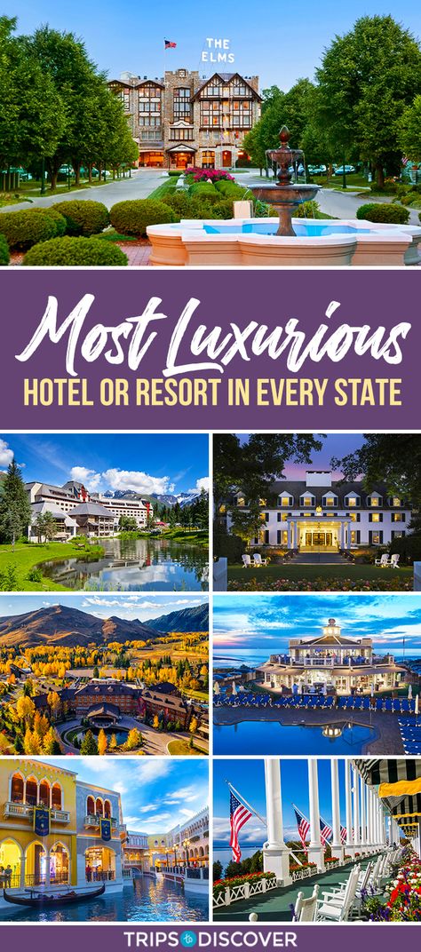 5 Star Resorts Luxury Hotels, Cool Hotels In United States, Best Spas In The Us, Spa Resorts United States, Best Resorts In The Us, Luxury Vacation Spots, Resorts Usa, Solo Trips, Cheap Hotel Room