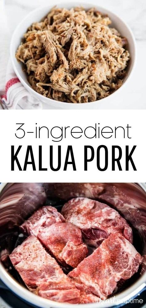 Kalua Pork Instant Pot, Kaluha Pork, Kalua Pork Crockpot, Kalua Pulled Pork, Crockpot Pork Shoulder, Pork Instant Pot, Hawaiian Pork, Pork Shoulder Recipes, Pork Recipes For Dinner