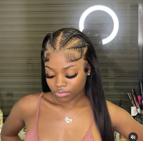 Braids And Sew In Hairstyles Straight, Hair Growth Kit, Ghana Braids Hairstyles, Frontal Wig Hairstyles, Big Box Braids Hairstyles, Black Ponytail Hairstyles, Hair Color Streaks, Quick Weave Hairstyles, Frontal Hairstyles