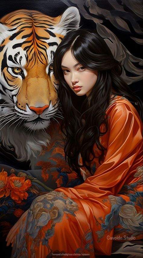 Hilarious Dogs, Geisha Art, Asian Ladies, Japon Illustration, Tiger Art, Laugh Out Loud, Beautiful Fantasy Art, Girly Art, Character Portraits