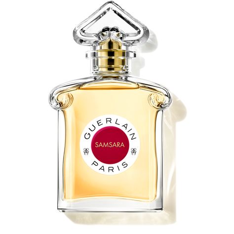 Samsara ⋅ Eau de Toilette ⋅ GUERLAIN Samsara Perfume, The Perfume Shop, Ylang Ylang Flower, Fresh Perfume, Wear Perfume, Luxury Cosmetics, After Sun, Woody Fragrance, Champs Elysees