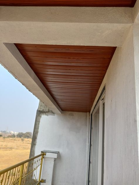 Balcony false ceiling Balcony Pvc Ceiling Design, Balcony Wooden Ceiling, False Ceiling Balcony, Balcony False Ceiling Designs, Minimal False Ceiling Design, Balcony Ceiling Design, Pvc False Ceiling, Down Ceiling Design, Pvc Ceiling Design