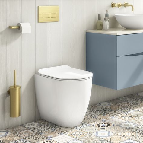 Luxury Toilet Design, Floating Toilet, Tounge And Groove, Luxury Toilet, False Wall, Small Toilet Room, Concealed Cistern, Toilet Room, Small Toilet