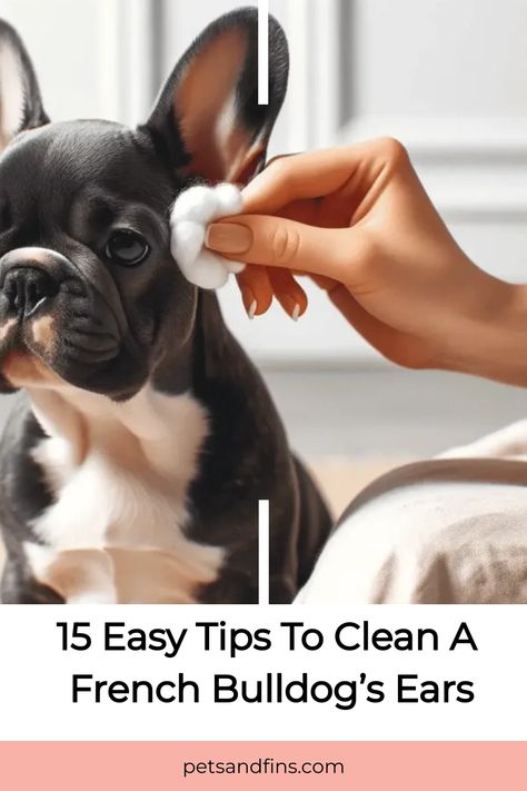 15 Easy Tips To Clean A French Bulldog’s Ears Ear Hygiene, Itchy Ears, Cat Nutrition, Fish Breeding, Pet Guinea Pigs, Frenchie Lovers, Cute French Bulldog, Dog Safety, Floppy Ears