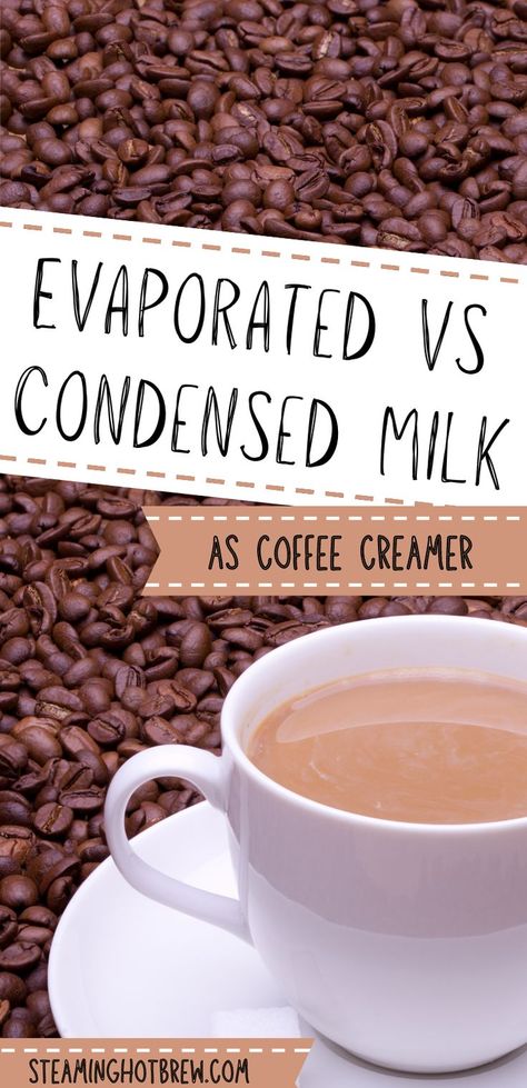 Coffee Creamer Homemade Healthy, Evaporated Milk Coffee, Coffee Creamer Substitute, Best Homemade Coffee, Condensed Milk Coffee, Coffee Recipes At Home, Homemade Coffee Creamer Recipe, Diy Coffee Creamer, Healthy Coffee Creamer