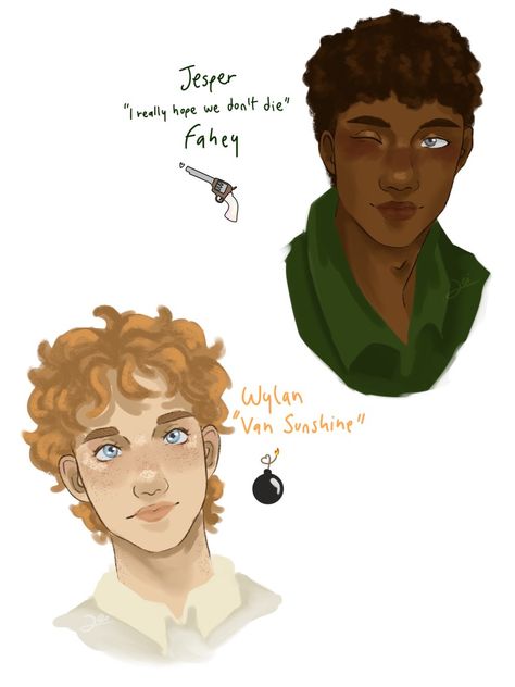 Jesper and wylan, my loves Jasper X Wylan, Jasper And Wylan, Wylan Fanart, Jasper And Wylan Fanart, Six Of Crows Fanart, Crows Fanart, Bones Memes, Six Of Crows Characters, Crooked Kingdom