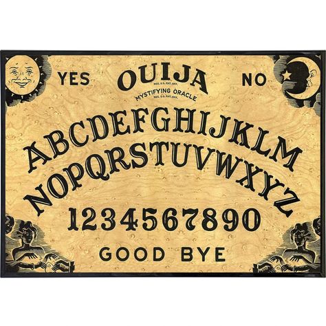 Ouija Board Print – The Original ... Halloween Apothecary Labels, Bookshelf Art, T Craft, Hallowen Ideas, Etiquette Vintage, Creepy Halloween Decorations, Ticket Design, Ouija Board, Painted Boards