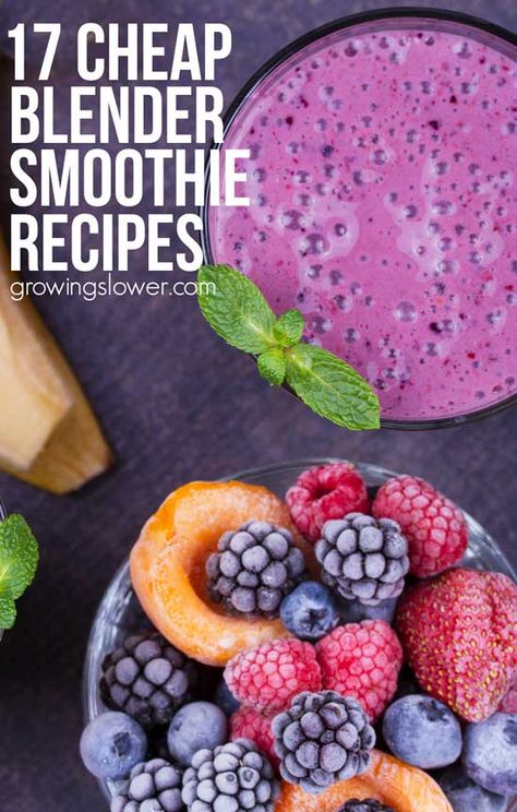 Smoothies are one of my favorite healthy habits that give me a healthy boost of… Cheap Smoothies, Blender Recipes Smoothies, Blender Smoothie, Delicious Smoothies, Best Smoothie, Healthy Shakes, Smoothie Blender, Blender Recipes, Recipes To Make