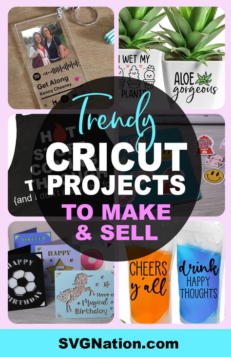 40 Trendy Cricut Projects to Make or Sell Cricut Projects To Sell, Projects To Make And Sell, Profitable Crafts, Sell Ideas, Projects To Sell, Diy Projects To Sell, Cricut Projects Beginner, Easter Basket Diy, Crafts To Make And Sell