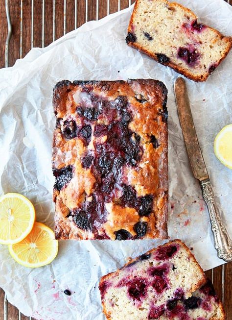 Triple Berry Banana Bread is a fun, fruity twist on the beloved classic. So delicious! Berry Banana Bread, Berry Bread, Frozen Lemon, Baking Goods, Lemon Glaze, Best Banana Bread, Berries Recipes, Coffee Cakes, Bread Box