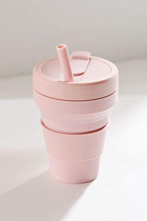 Stojo Collapsible Coffee Cup | Urban Outfitters Cute Water Bottles, Bar Items, Interior Modern, Disposable Cups, Cute Cups, Unique Kitchen, Cool Gadgets To Buy, Travel Cup, Kitchen Stuff