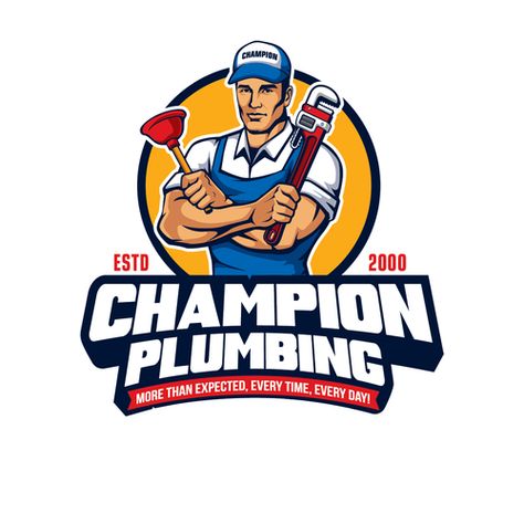 Plumbing Logo Design, Trade Logo, Plumbing Logo, Plumbing Companies, Commercial Plumbing, Logo Brand Identity, Corporate Logo, Company Slogans, Brand Identity Pack