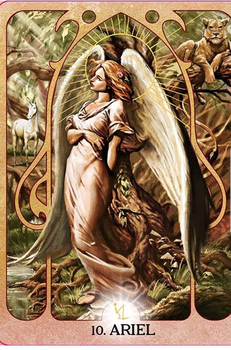 Alchemical Process, Archangel Ariel, Ariel Tattoo, Seraph Angel, Strength Tarot, Archangel Tattoo, Angel Tarot, Taurus Woman, Angel Guidance