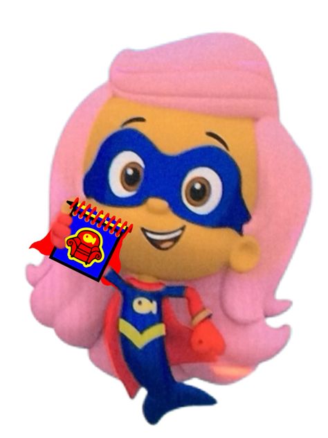 (PicsArt) Guppy Girl Holds Her Handy Dandy Notebook Handy Dandy Notebook, Super Adventure, Nick Jr, Handy Dandy, Dandy, Notebook