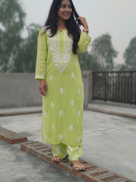 For booking +916302454833 Kurti With Jeans, Chikankari Kurti, Chikankari Suits, Lucknowi Chikankari, Pranali Rathod, Fashion Illustration Sketches Dresses, Sketches Dresses, Fashion Illustration Sketches