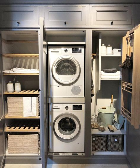 Laundry Cupboard Ideas, Utility Room Ideas, Boot Room Utility, Cleaning Cupboard, Laundry Cupboard, Cupboard Ideas, Small Utility Room, Utility Room Designs, Utility Cupboard