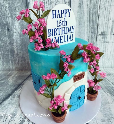 Mama Mia Cake, Hens Cake, Mamma Mia Theme, Happy 15th Birthday, Mama Mia, Theme Cake, 15th Birthday, Baking Ideas, Mamma Mia