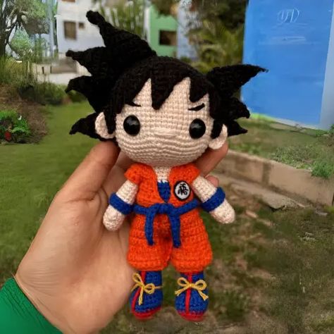 Goku Amigurumi Free Pattern Book Drive, Patron Crochet, Crochet Needlework, Crochet Cat Pattern, Pola Amigurumi, Crochet Dragon, Kawaii Crochet, Crochet Fashion Patterns, Fun Crochet Projects