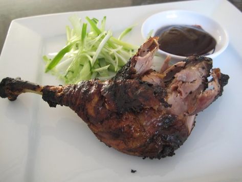 BBQ Crispy Duck Legs — Caroline Artiss Duck Legs Recipe, Duck Leg Recipes, Crispy Duck, Chinese Cooking Wine, Five Spice Powder, All Recipes, Cooking Wine, Chinese Cooking, On The Grill