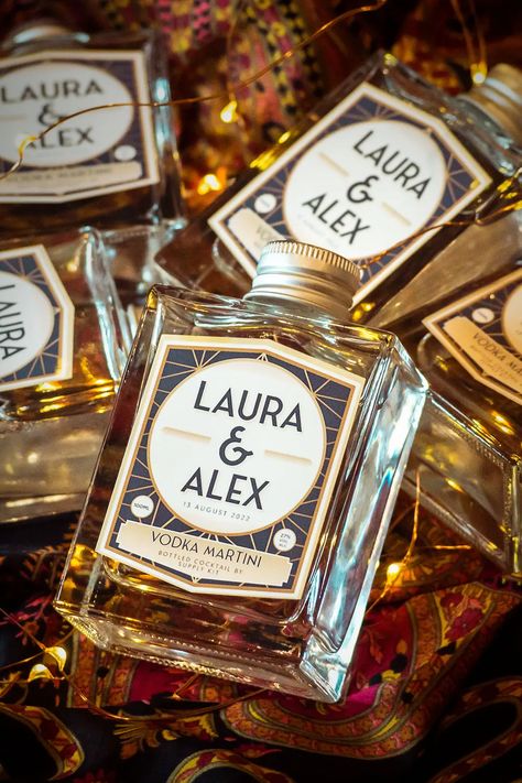 Sophisticated cocktail wedding favours with a custom label design. Cheers to love, laughter, and unforgettable cocktails! 🥂🍹💍✨ #CocktailWeddingFavours Wedding Bottle Labels, Vodka Labels, Custom Label Design, Vodka Martini, Website Coming Soon, Dream Day, Drink Labels, Cocktail Kits, Cocktail Wedding