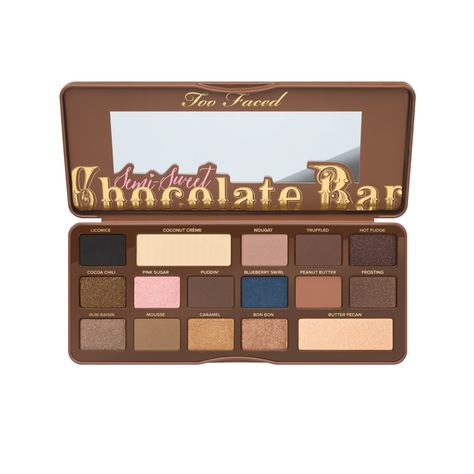 Chocolate Bar Too Faced, Eyeshadow Palette Too Faced, Chocolate Bar Palette, Best Eyeshadow Palette, Bday List, Rum Raisin, Best Eyeshadow, Makeup Looks For Brown Eyes, Eye Shadow Palette