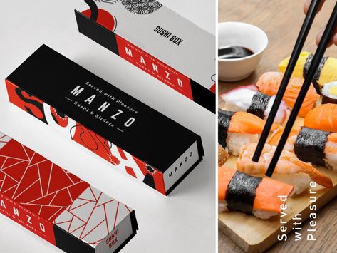 Sushi Graphic Design, Sushi Logo, Sushi Menu, Sushi Design, Event Card, Sushi Bar, Food Packaging Design, Photography Marketing, Restaurant Supplies