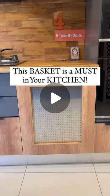 Rice Drum Storage In Modular Kitchen, Kitchen Baskets Modular, Wicker Basket Ideas, Wicker Basket Kitchen, Wicker Basket Decor Ideas, Kitchen Wardrobe Design, Veggies And Fruits, Hidden Vegetables, Modular Kitchens