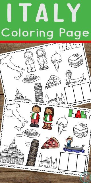 FREE Italy coloring sheets. #freehomeschooldeals #fhdhomeschoolers #coloringsheetsonItaly #Italycoloringsheets Italy For Preschoolers, Italy Kindergarten Activities, Italian Activities For Kids, Greece Crafts For Kids, Italy Activities For Kids, Italy Crafts For Kids, Italy Coloring Pages, Around The World Preschool, Countries For Kids