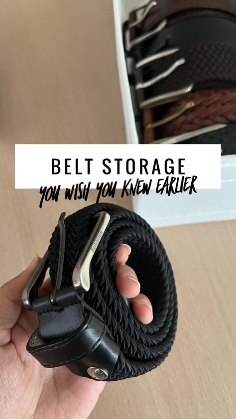 Rohina | You’ve been doing it wrong all this time! No more unravelling - love this technique to roll your belts for storage. #Trythisathome and tag… | Instagram Belt Storage, Diy Clothes And Shoes, All This Time, The Master, Diy Clothes, No More, All About Time, The House, Belts