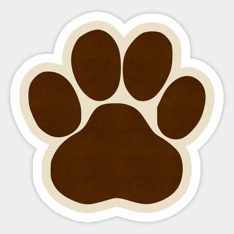 Aesthetic Stickers Animals, Stickers Aesthetic For Laptop, Home Made Sticker Ideas, Brown Stickers Printable, Brown Stickers Aesthetic, Brown Aesthetic Stickers, Stikers Aesthetic, Brown Stickers, Animal Paw Prints