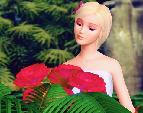 credits: @barbieoldmovies on twitter Barbie Island Princess, Barbie As The Island Princess, The Island Princess, Island Princess, Barbie Funny, Barbie Box, Barbie Cartoon, In My Arms, Romantic Lighting