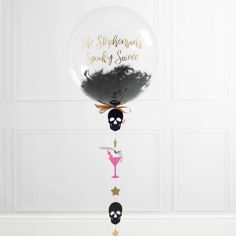 Spooky Soiree, Birthday Surprise For Husband, Ceiling Balloons, Halloween Party Packs, Arch Designs, Birthday Morning Surprise, Birthday Morning, Bubblegum Balloons, Happy Birthday Husband