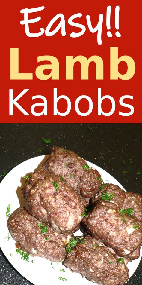 Lamb Kebab Marinade, Easy Lamb Recipes, Ground Lamb Recipes, Lamb Kabobs, Lamb Kebabs, How To Cook Lamb, Kebab Recipes, Ground Lamb, Lamb Recipes