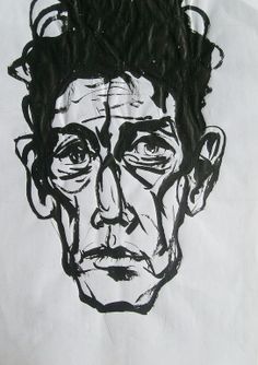 얼굴 드로잉, Drawing Pen, Buy Original Art, Art Plastique, Ink Art, Figurative Art, Original Drawing, Portrait Drawing, 그림 그리기