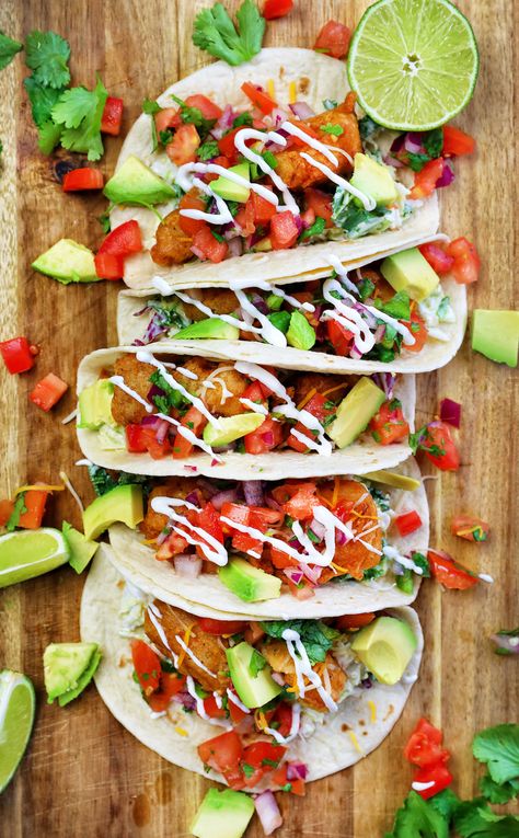 This recipe is the total package! Better than any restaurant! #fishtacos #bajafish #iambaker Sauce For Fish Tacos, Cod Filets, Taco Tortilla, Sauce For Fish, Fish Taco Recipe, Battered Fish Tacos, Beer Battered Fish Tacos, Battered Cod, Fish Taco Sauce