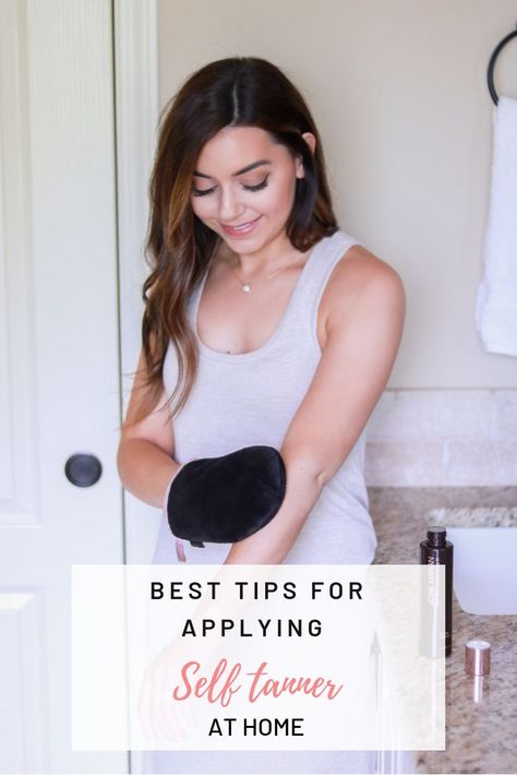 Best self tanner tips for a simple + natural sunless tan you can DIY at home Self Tanner Tips, Self Tanning Tips, Tanning Routine, Tanning Skin Care, Best Self Tanner, Tanning Cream, Tanning Tips, Tanning Products, Tanning Mousse