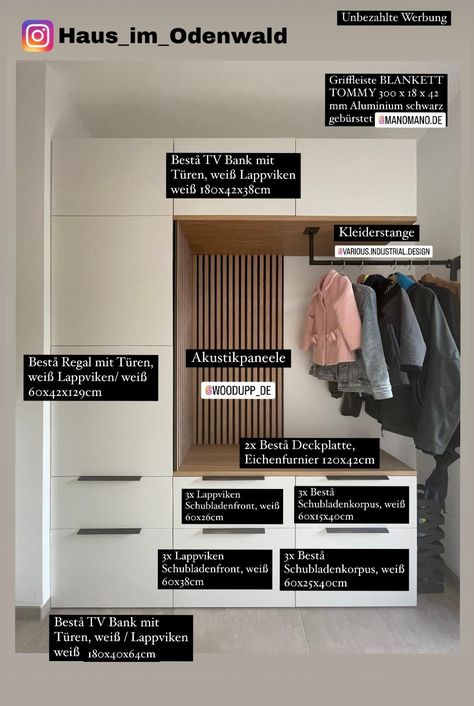 Ikea Hall, Besta Ikea, Ikea Inspiration, Ikea Hallway, Home Hall Design, House Interior Living Room, House Interior Decor Ideas, Home Design Diy, Ikea Besta