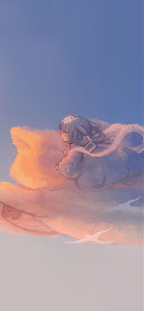 Cloud Fairy, Ipad Layout, Beautiful Clouds, Dreamy Artwork, Cloud Art, Cool Wallpapers Art, Amazing Art Painting, Painting Wallpaper