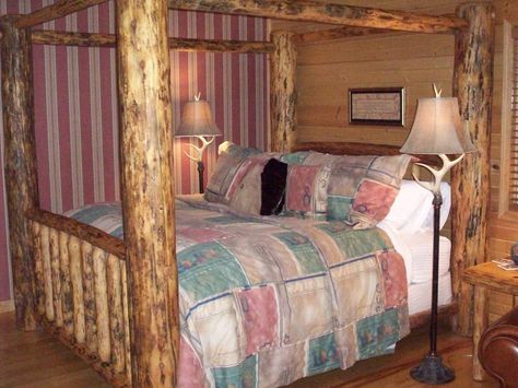 Looking for some Valentine's romance?  "Like" if you are needing a romantic getaway! We have the solution for you! $100 off our Luxury Suite package with meals from February 1st-17th! Only $174 per couple!! #vacation #Valentine #Valentine'sDay Log Canopy Bed, Log Bed Frame, Wood Canopy Bed, Northern White Cedar, Log Bed, Wood Canopy, Matching Nightstands, Log Furniture, Canopy Bed