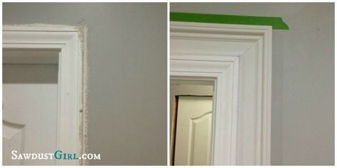 layered door and window trim molding Millwork Ideas, Trim Windows, Tall Baseboards, Window Trims, Window Molding Trim, Cheap Interior Design, Cabin Remodel, Interior Window Trim, Sawdust Girl