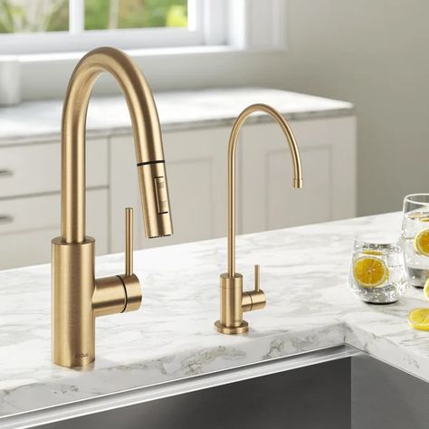 Sink Trends, Water Filter Faucet, Gold Kitchen Faucet, Shower Floors, Bathroom Floors, Room Addition, Faucet Design, Single Handle Kitchen Faucet, Gold Kitchen