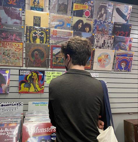 Facing wall of records at generation records in nyc Record Store Date, Vinyl Store, The Munsters, Men Photoshoot, Record Shop, Pen Sketch, Match Me, Instagram Photo Inspiration, Grateful Dead