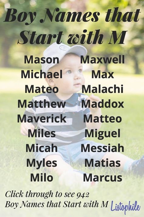 List Of Boy Names, Names Starting With M, Fantasy Male Names, Babies Names, Names For Boys List, Cool Boy Names, M Names, Sweet Baby Names