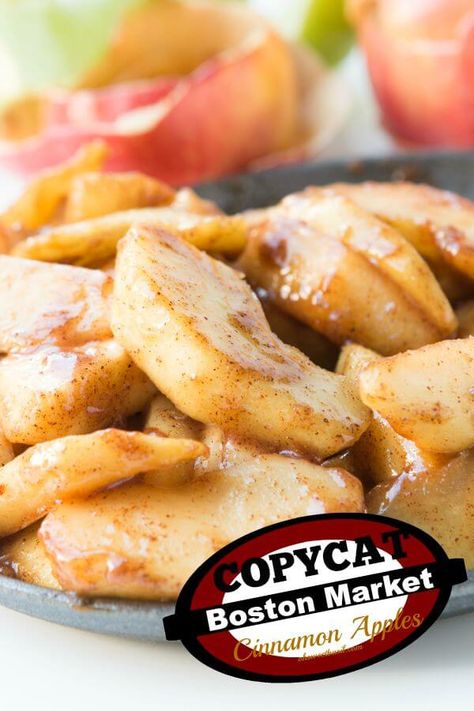 Um yes. Copycat cinnamon apples from Boston Market!! ohsweetbasil.com Boston Market Apples Recipe, Stewed Apples Recipe, Sweet Sides, Boston Market, Oh Sweet Basil, Red Hots, Fried Apples, Copycat Restaurant Recipes, Sweet Basil