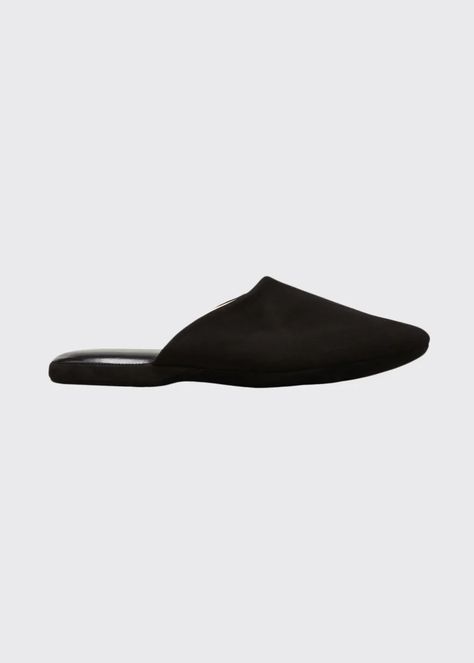 Charvet Men's Suede Slippers - Bergdorf Goodman Charvet Slippers, Mens Suede Slippers, Dassault Falcon, Suede Slippers, Men Suede, Bergdorf Goodman, Top Designers, Mule Shoe, Tops Designs